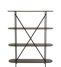 Regał DOMERESU 120 cm ciemny brązowy