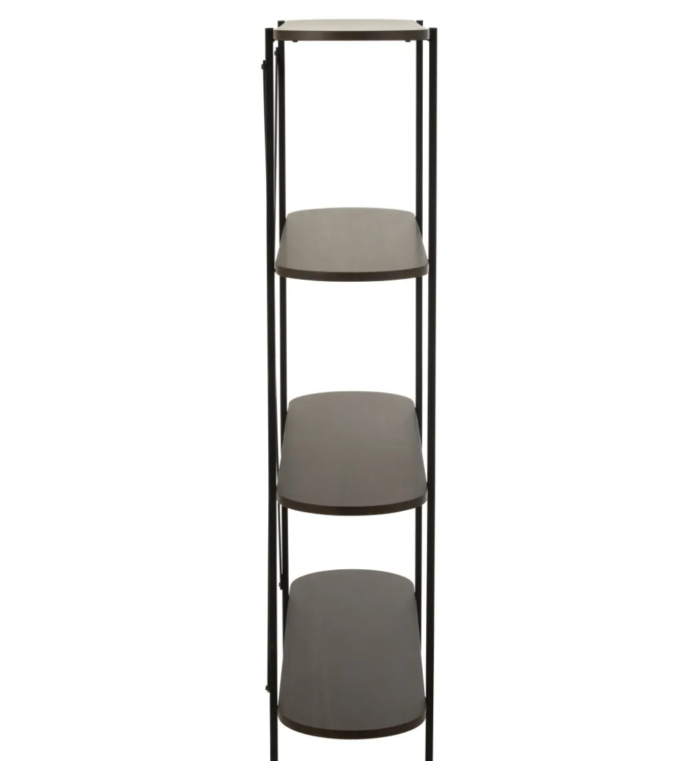 Regał DOMERESU 120 cm ciemny brązowy