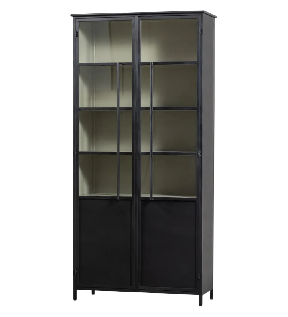 Regał EXHIBIT 200 cm czarny