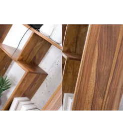 Regał FINICE Makassar 150 cm drewno sheesham