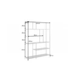 Regał FONTERA 135 cm w optyce marmuru