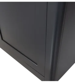 Regał GUNNAR 217 cm drewno sosny czarny mat
