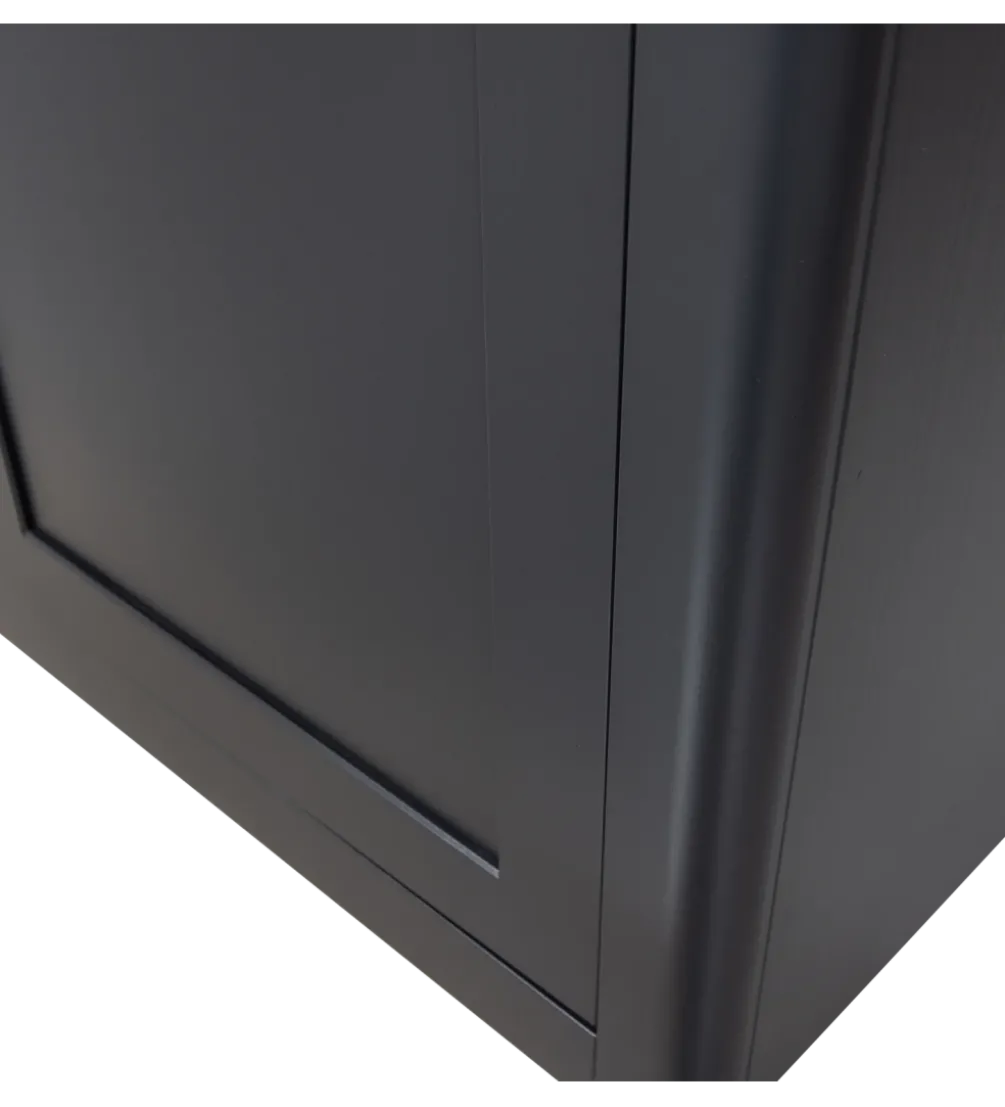 Regał GUNNAR 217 cm drewno sosny czarny mat