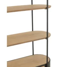 Regał IVY 173 cm naturalny czarny