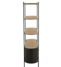 Regał IVY 173 cm naturalny czarny
