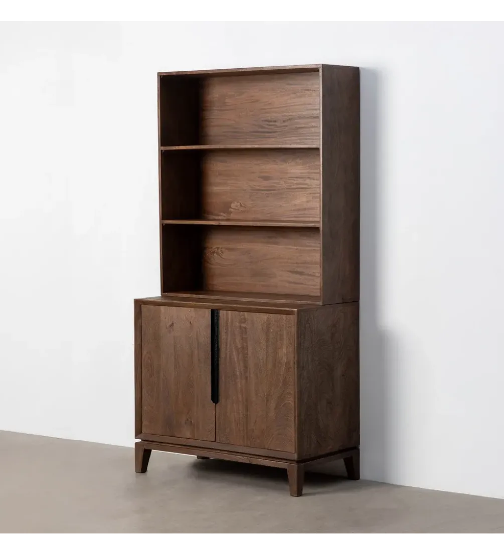 Regał KILIAN 195 cm drewno mango brązowa