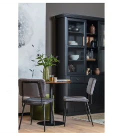Regał LAGOS 214 cm drewno sosny czarny
