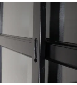 Regał LAGOS 214 cm drewno sosny czarny