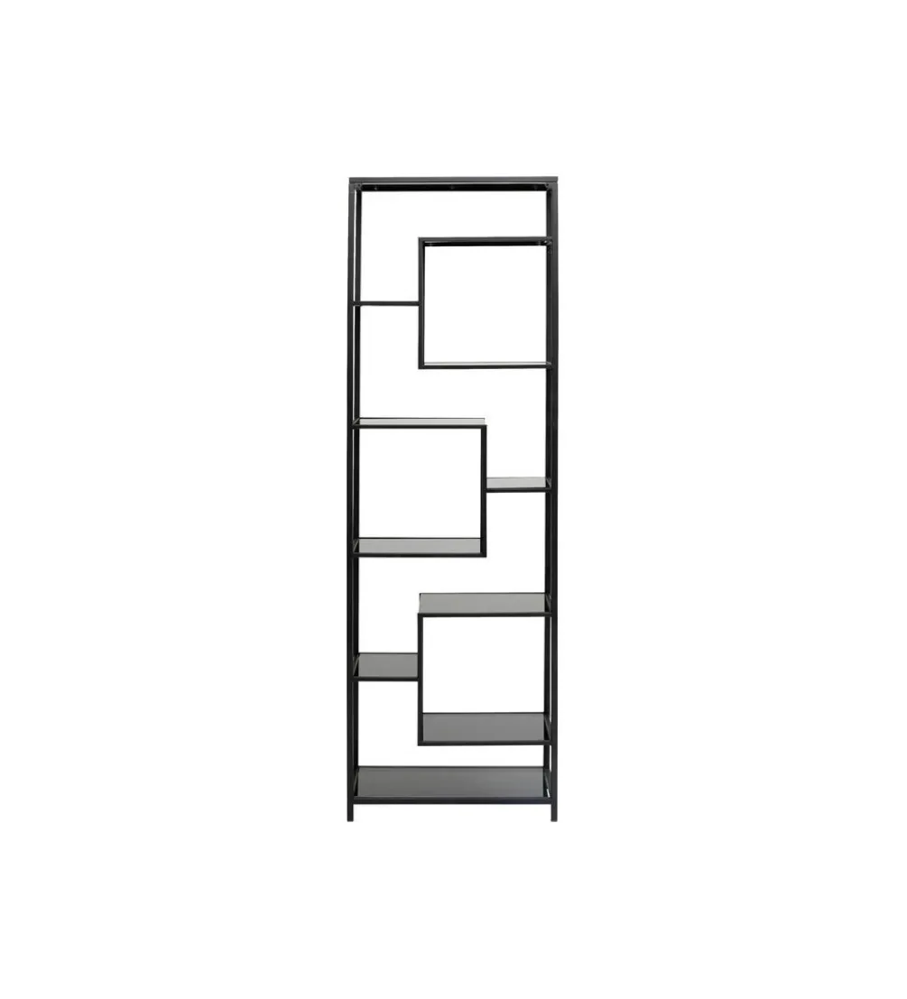 Regał Loft 195 cm czarny