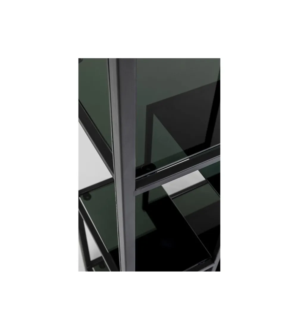Regał Loft 195 cm czarny