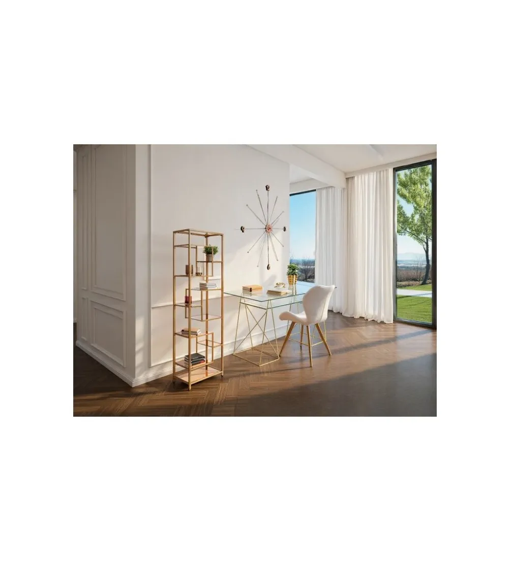 Regał LOFT 60 x 195 cm złoty