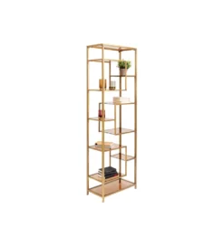 Regał LOFT 60 x 195 cm złoty