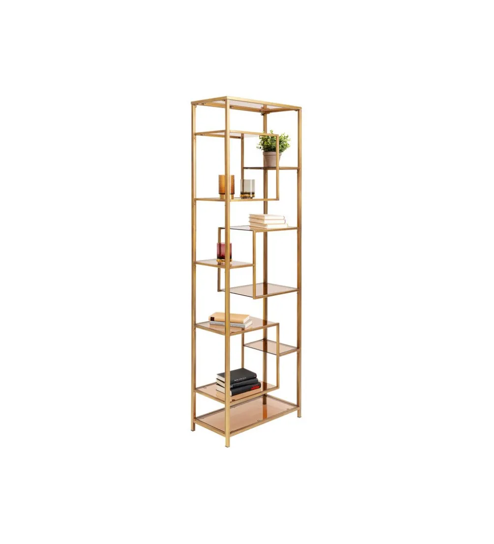 Regał LOFT 60 x 195 cm złoty