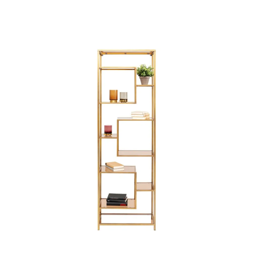 Regał LOFT 60 x 195 cm złoty
