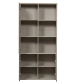 Regał MEGGY 108 cm drewno sosny szary lewostronny