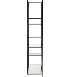 Regał metalowy Circle 180 cm czarny