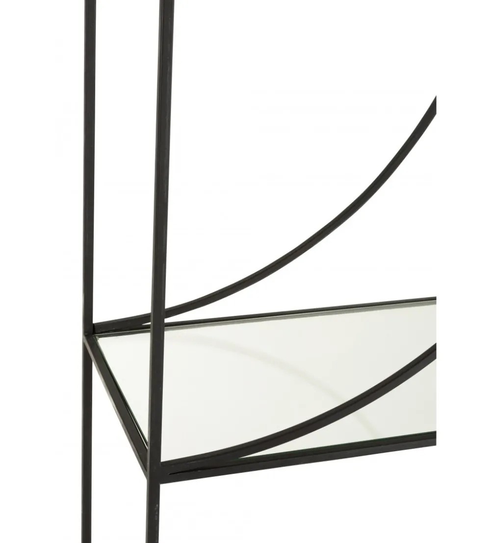 Regał metalowy Circle 180 cm czarny