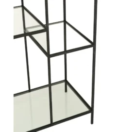 Regał metalowy Circle 180 cm czarny