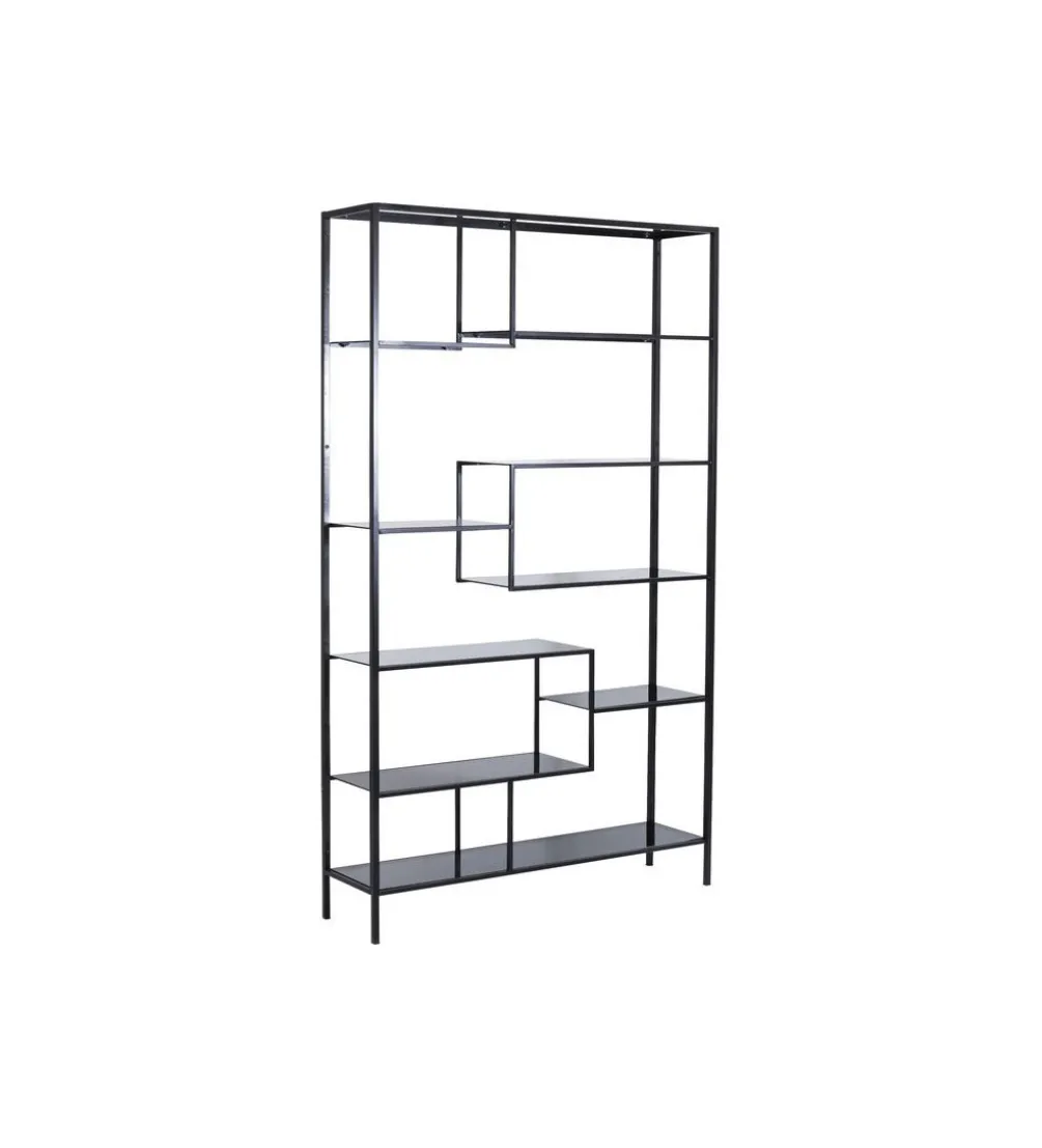 Regał metalowy Loft 195 cm x 115 cm czarny