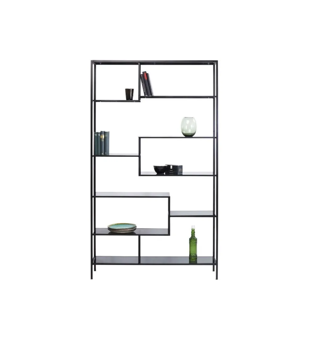 Regał metalowy Loft 195 cm x 115 cm czarny