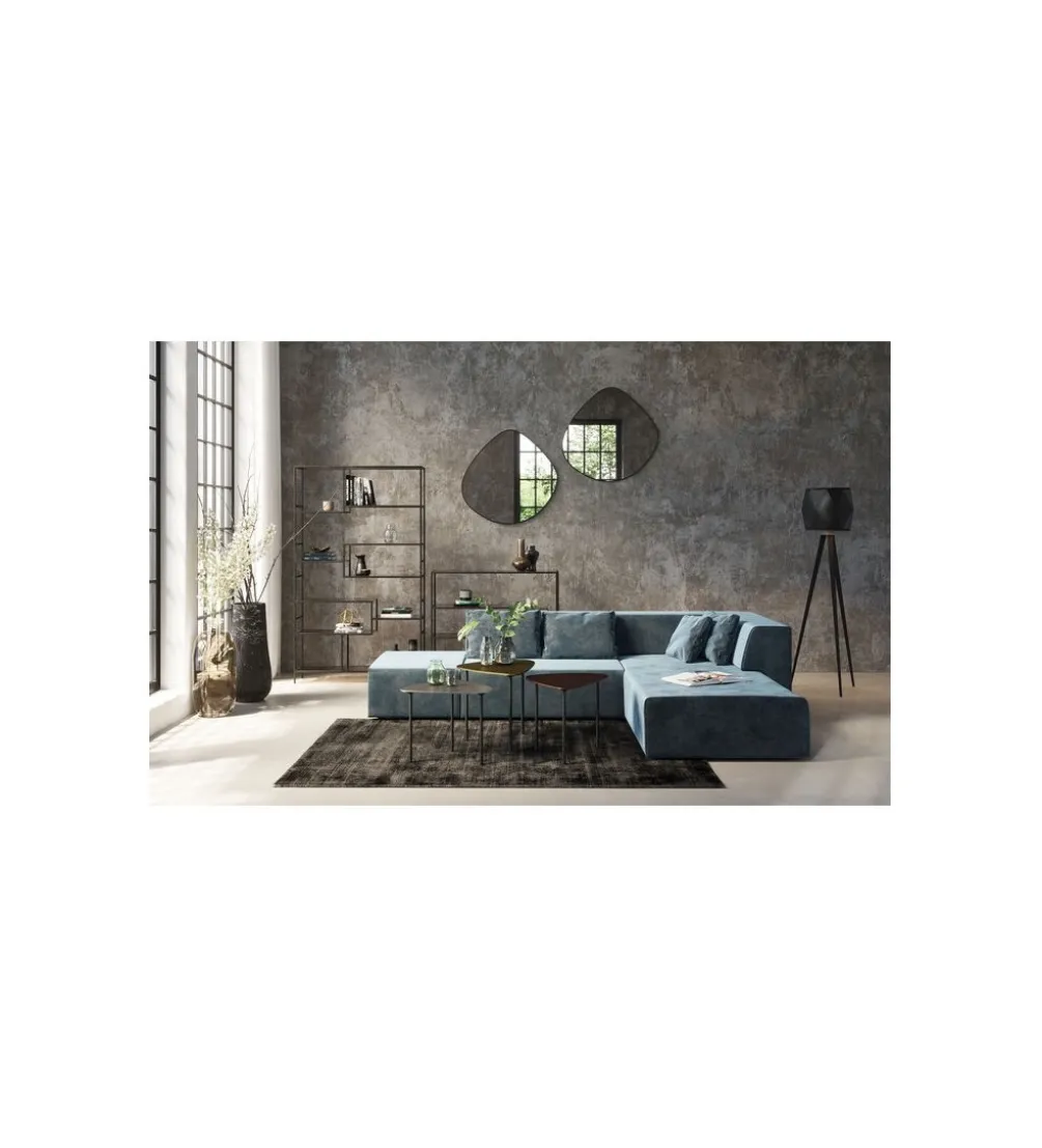 Regał metalowy Loft 195 cm x 115 cm czarny