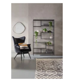 Regał metalowy Loft 195 cm x 115 cm czarny