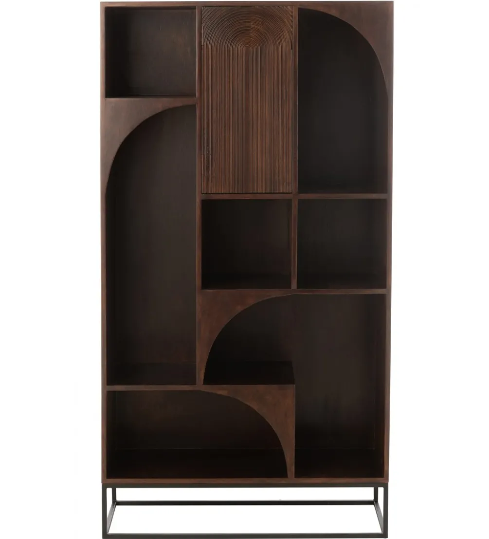 Regał MODE 168 cm drewno mango brązowy