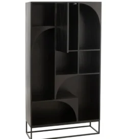 Regał MODE 168 cm drewno mango czarny