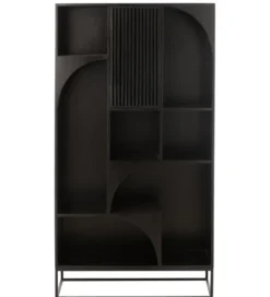 Regał MODE 168 cm drewno mango czarny