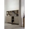 Regał NEW GRAVURE 200 cm drewno sosny dust