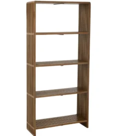 Regał SHELIS 190 cm drewno teak