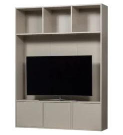 Regał TV MEGGY 160 cm drewno sosny szary