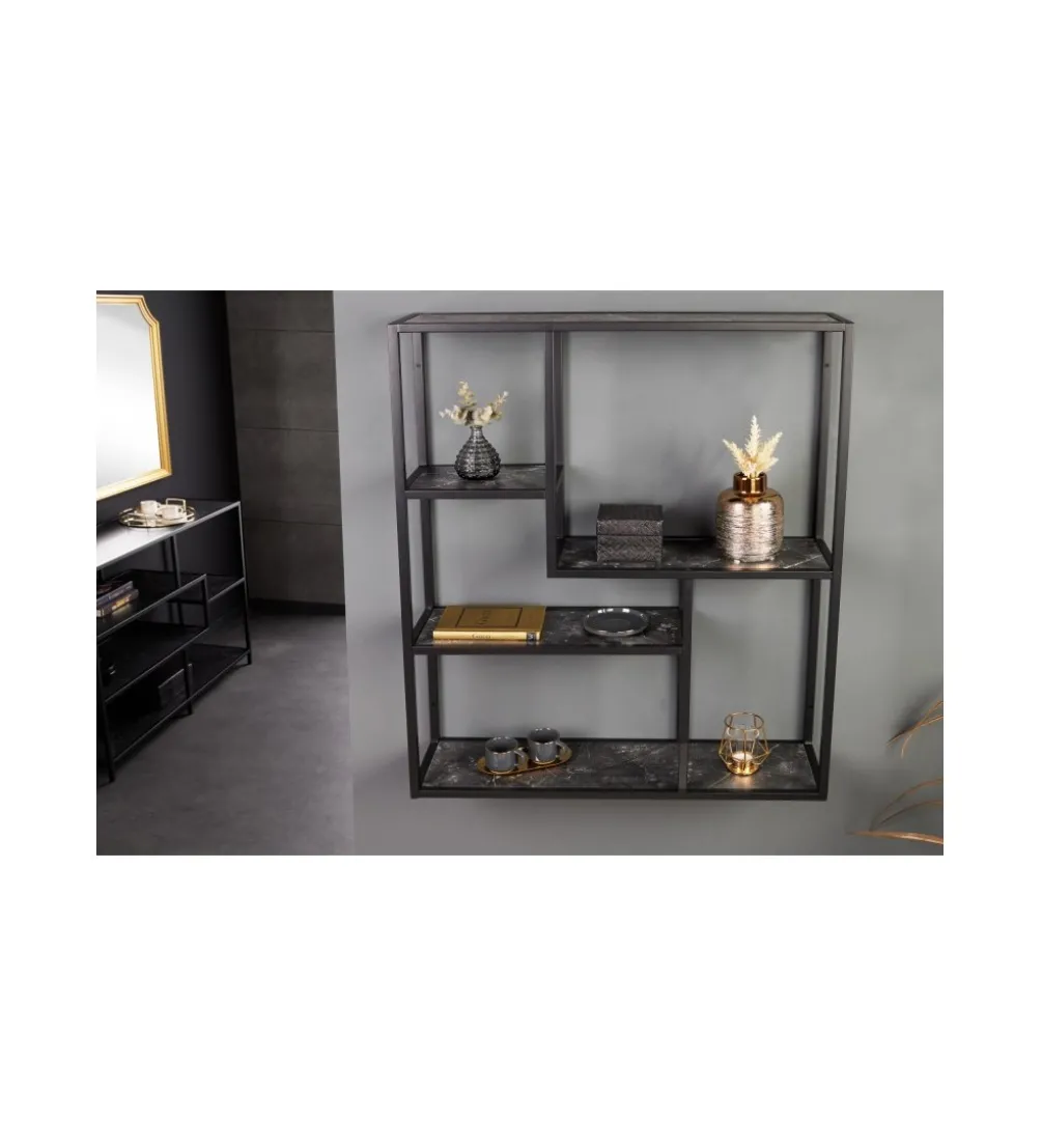 Regał wiszący FONTERA 75 cm w optyce marmuru