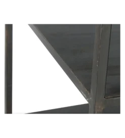 Regał WOLFRAM 185 cm metalowy czarny