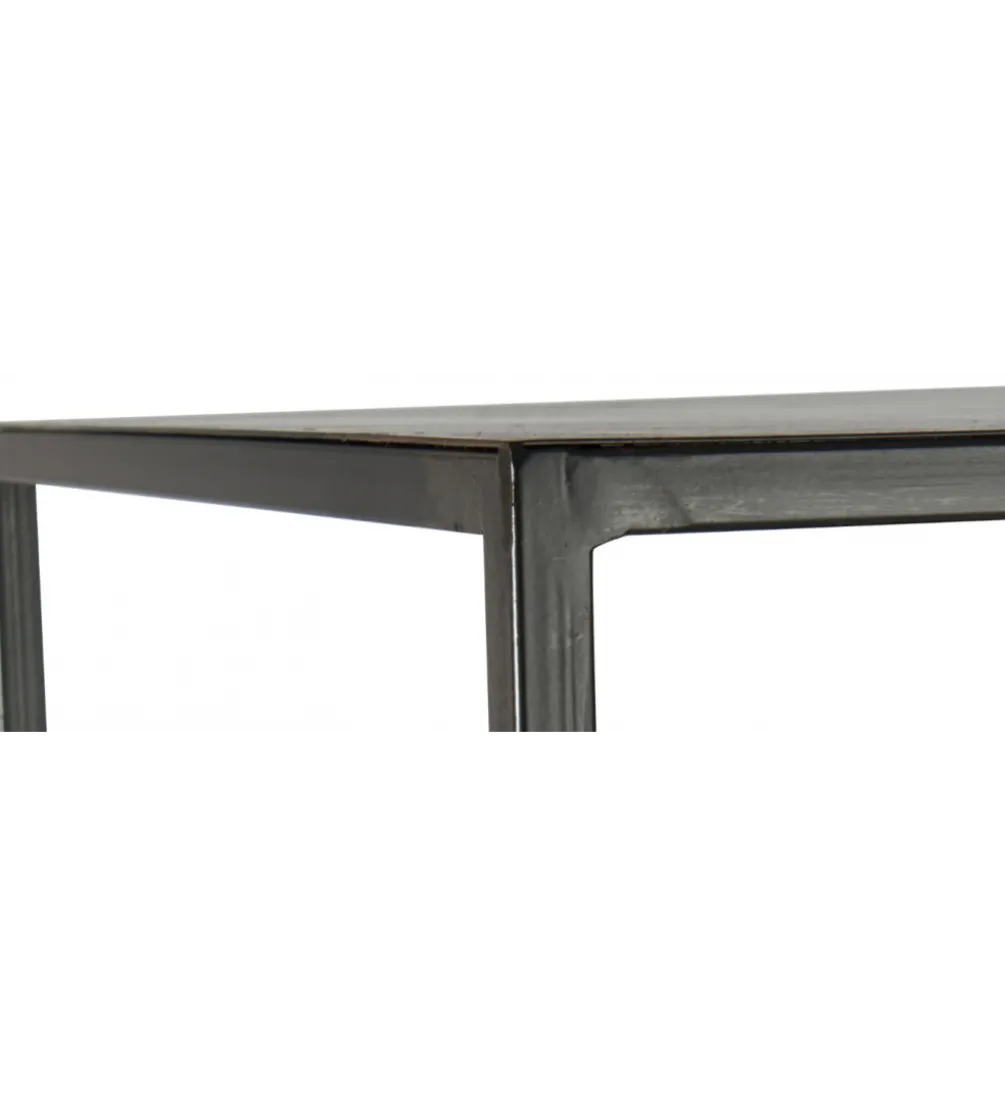 Regał WOLFRAM 185 cm metalowy czarny