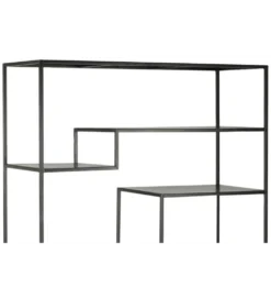 Regał WOLFRAM 185 cm metalowy czarny