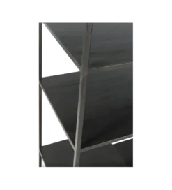 Regał WOLFRAM 185 cm metalowy czarny