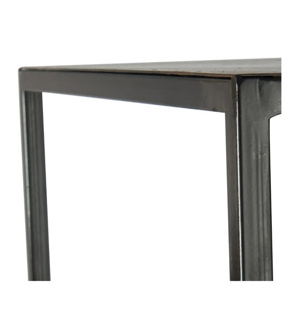Regał WOLFRAM 185 cm metalowy czarny