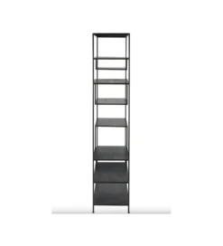 Regał WOLFRAM 185 cm metalowy czarny