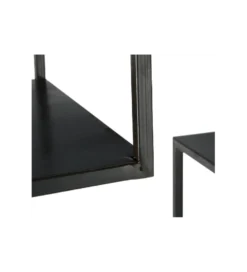 Regał WOLFRAM 185 cm metalowy czarny