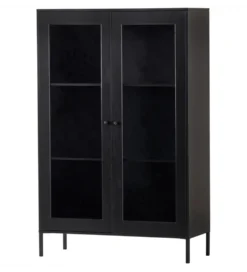 Regał XAM 155 cm drewno sosny czarny