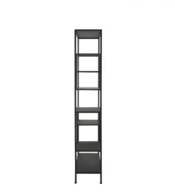 Regał YVANA 200 cm czarny matt