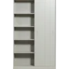 Regał z przesuwnymi drzwiami PINOKY 200 cm szary