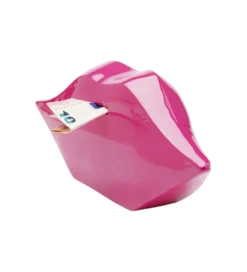 Skarbonka LIPS 13 cm różowa
