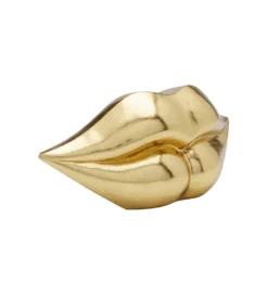 Skarbonka LIPS 13 cm złota