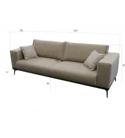 Sofa ARIELLE Chesterfield 205 cm zielona