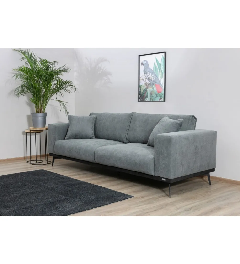 Sofa ARIELLE Chesterfield 205 cm zielona