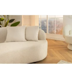 Sofa ATELIER 230 cm 3-osobowa bouclé beżowa