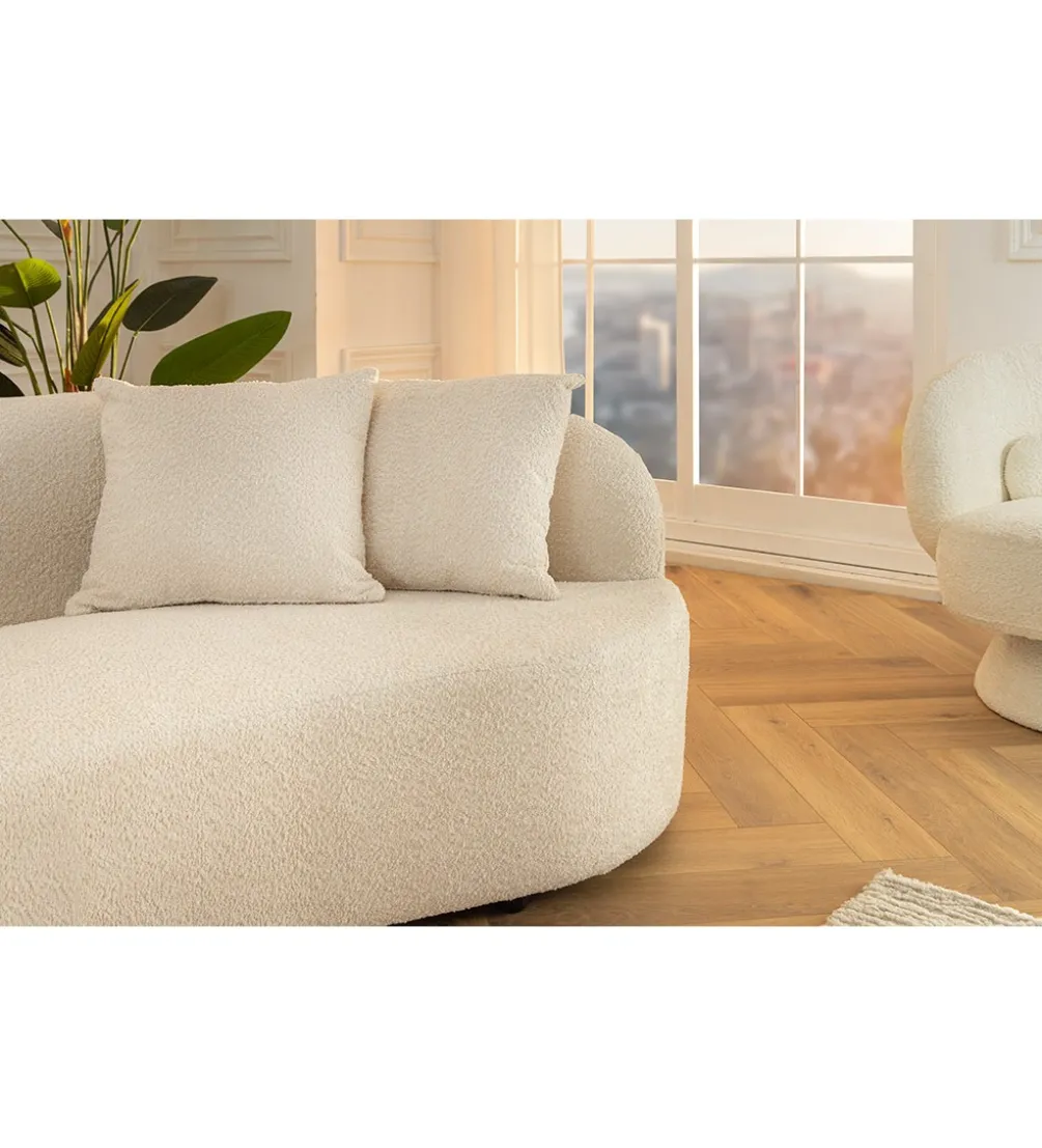 Sofa ATELIER 230 cm 3-osobowa bouclé beżowa