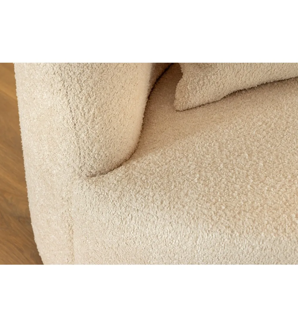 Sofa ATELIER 230 cm 3-osobowa bouclé beżowa